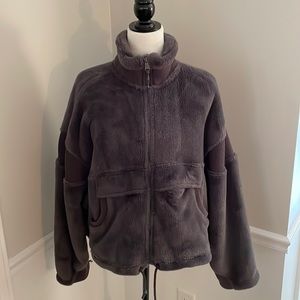Free People Movement super cozy “chinchilla fleece” jacket